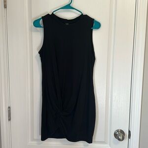 Black short knot dress